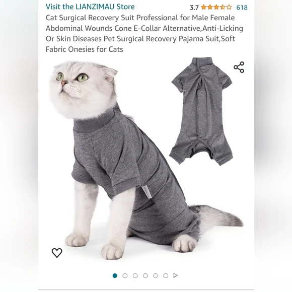 Cat 2025 surgery onesie